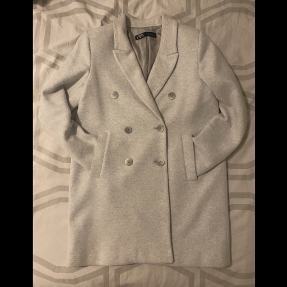 Light grey dress coat - Picture 2 of 5